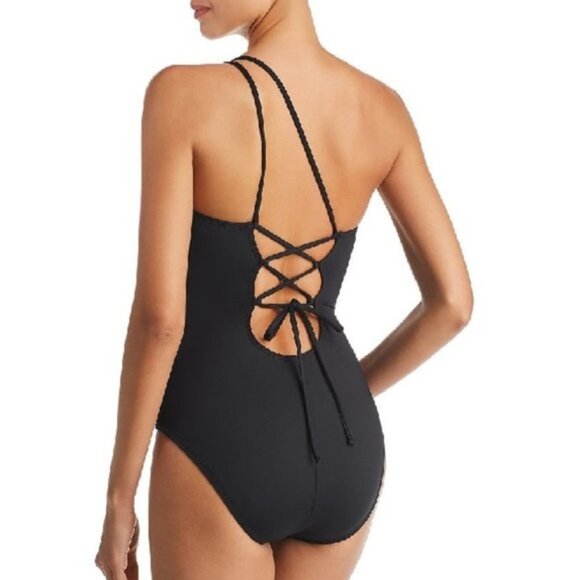 NWOT La Blanca Goddess One-Shoulder Swimsuit - Picture 2 of 6